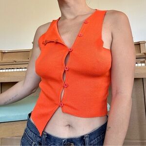 Electric Orange Tank Top
